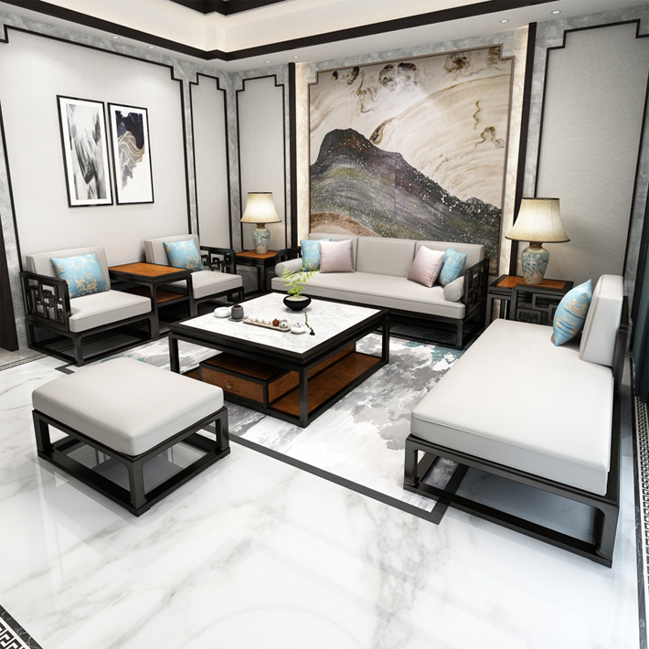 新中式客厅沙发组合